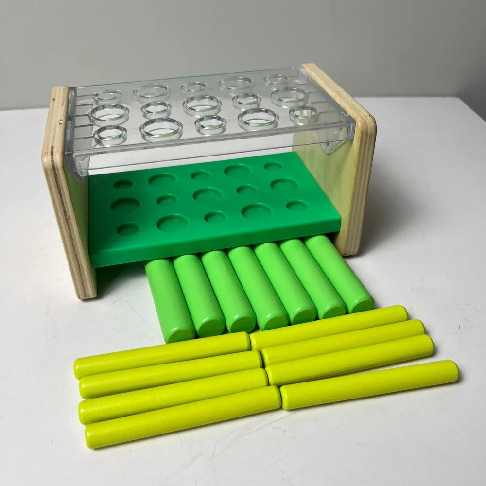 Lovevery Peg Board Toy Unisex OS Green Wooden Montessori Learning Development